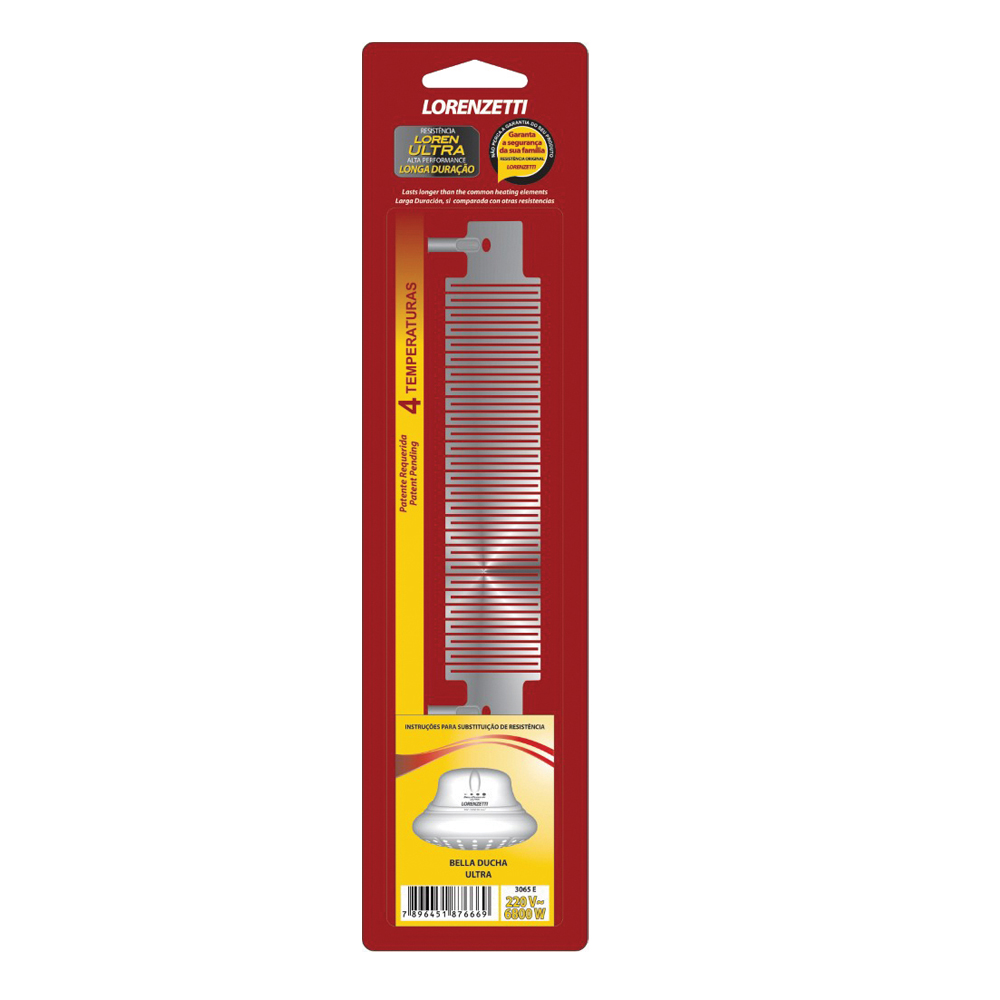 Resistência Chuveiro Lorenzetti Loren Ultra 6800W Original Bella Ducha Ultra 220v