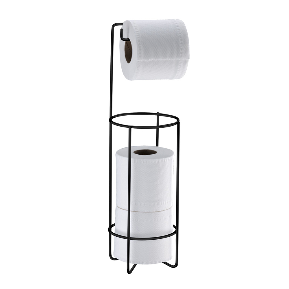 Suporte para Papel Higiênico de Chão Preto Future 47cm