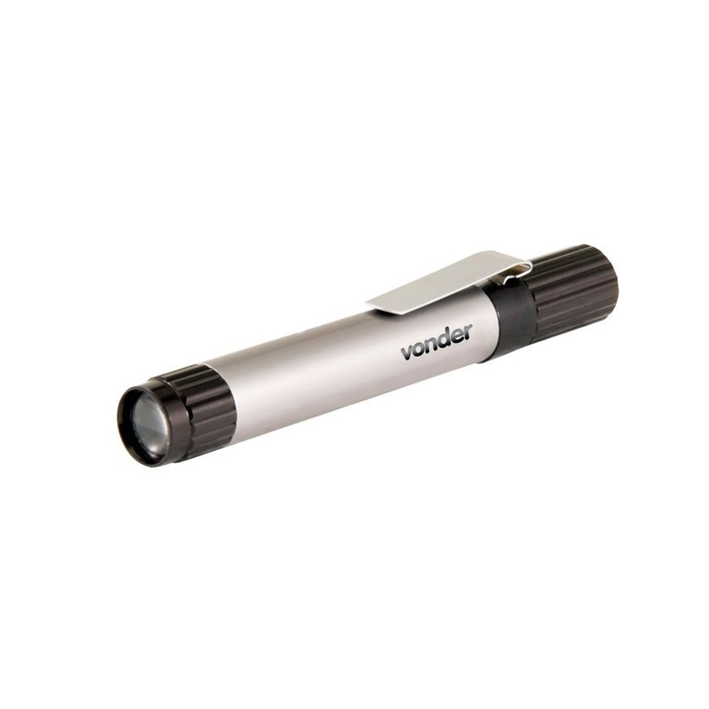 Mini Lanterna Led LN-001 Prata/Preto Vonder