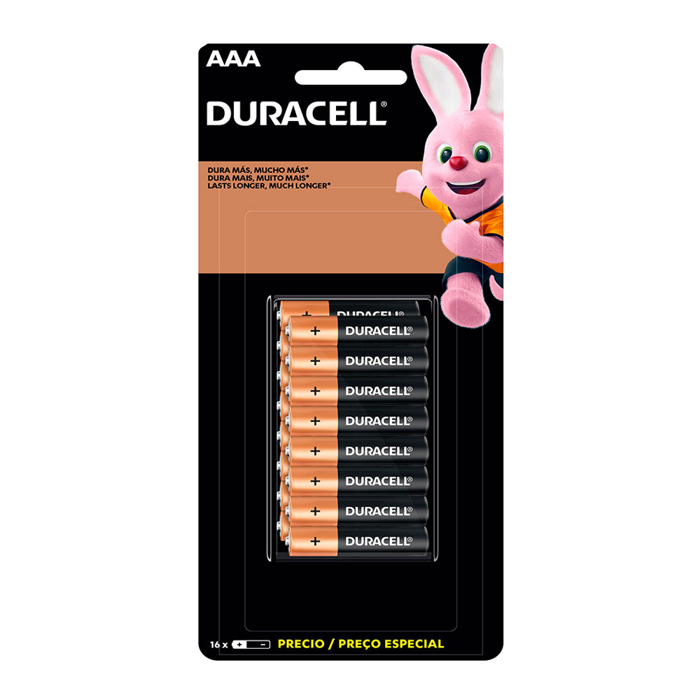 Pilha Alcalina AAA Duracell 16 Unidades