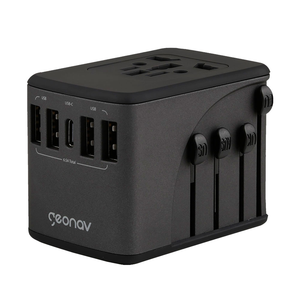 Adaptador de Tomada Universal com 4 USB Geonav