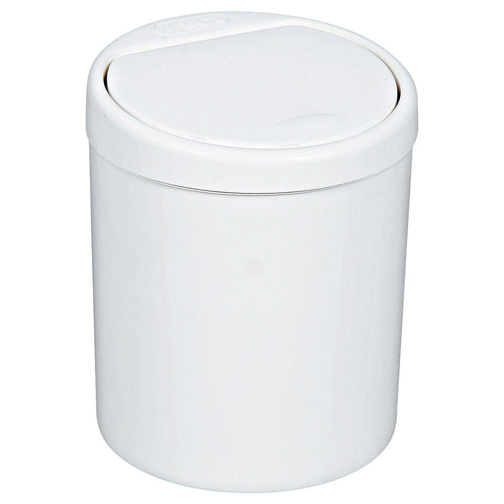 Lixeira de Plástico com Tampa Click Branca Purimax 7,5L