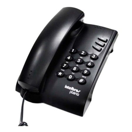 Telefone com Fio e Chave Pleno Preto Intelbras
