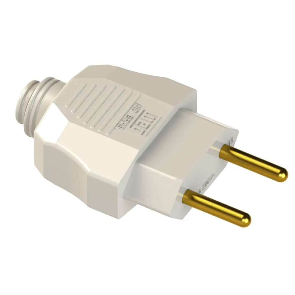 Plugue Macho para Extensão 2P Branco Weg 20A