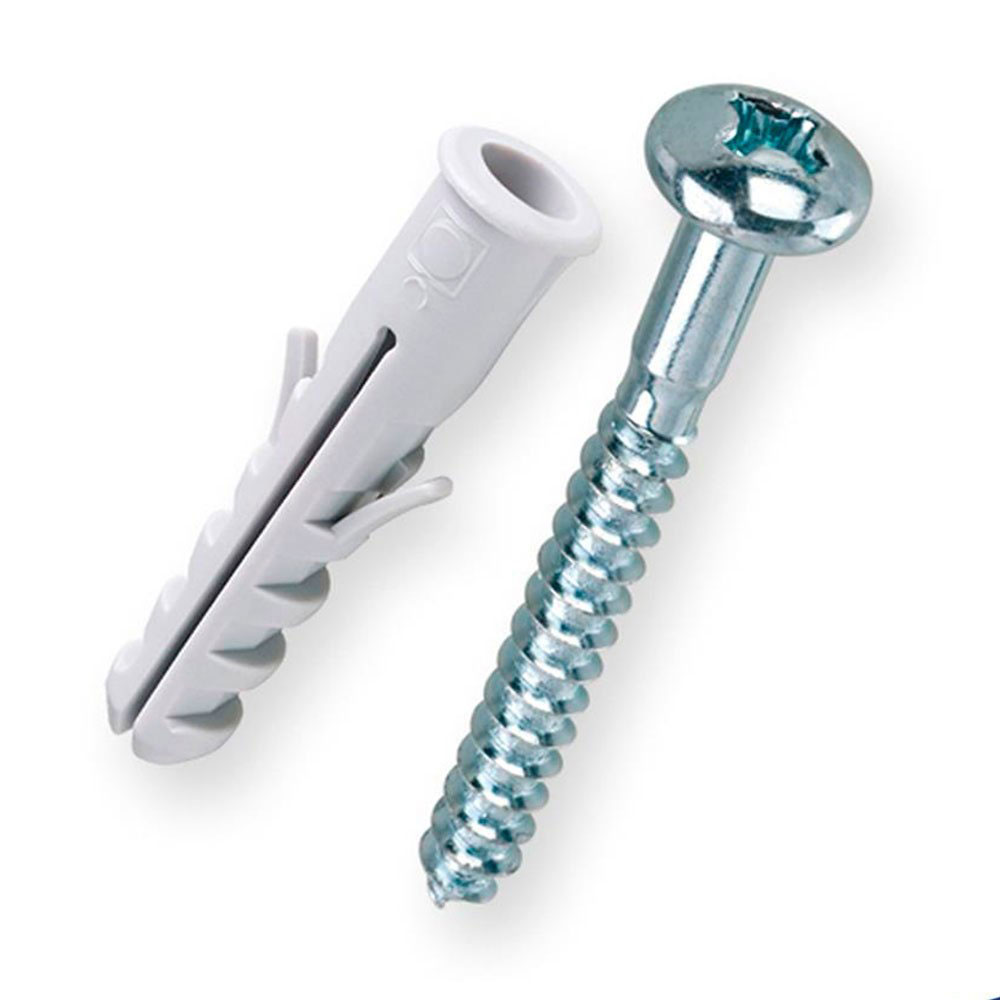 Bucha de Fixação em Nylon com Parafuso Philips 7mm Bemfixa 10 unidades