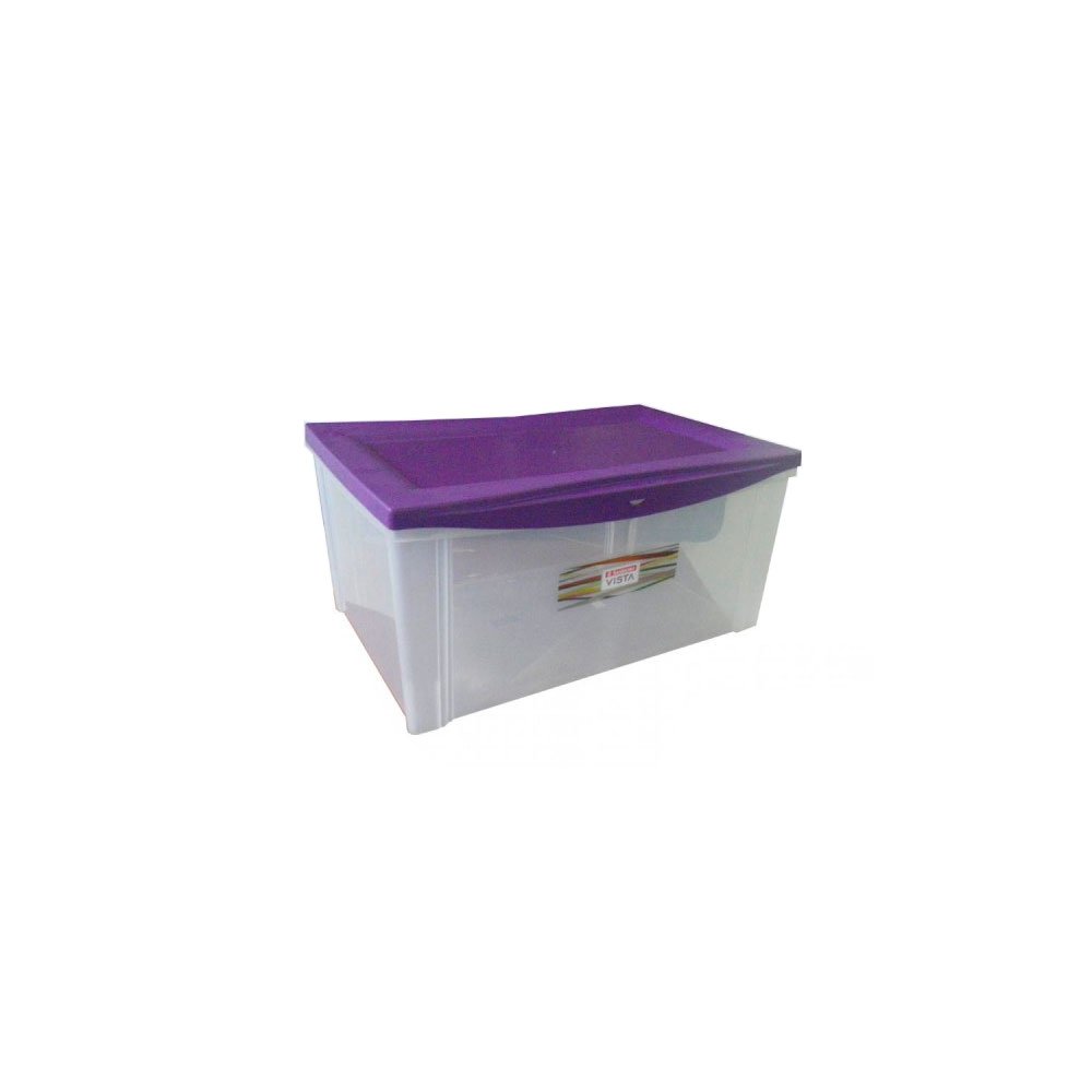 Caixa Organizadora com Tampa Transparente Sanremo 65L