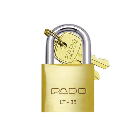 Cadeado de Latão SM Dourado Pado 35mm