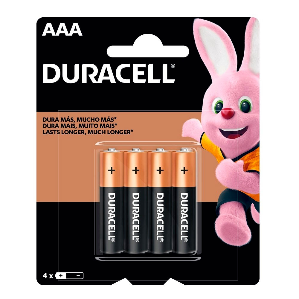 Pilha Alcalina AAA Duralock Duracell 4 Unidades