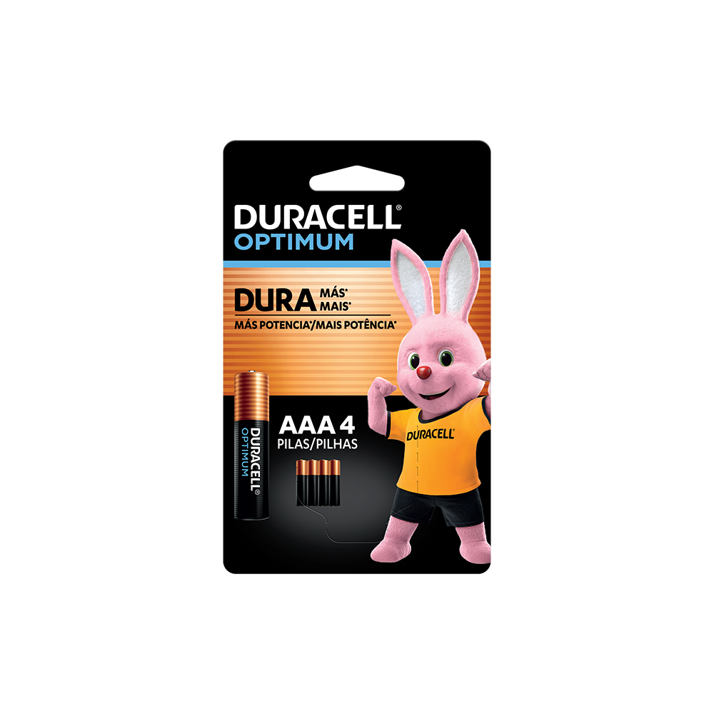 Pilha Duracell Optimum AAA Alcalina 1,5V 20x Mais Potência