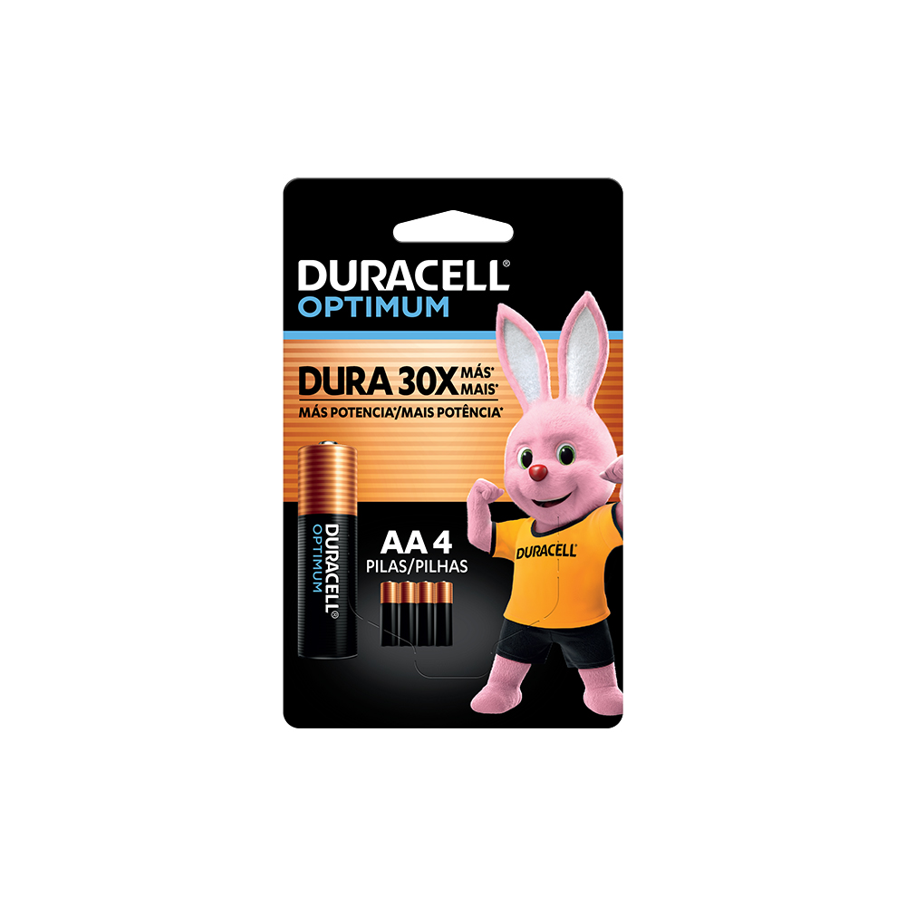 Pilha Duracell Optimum AA Alcalina 1,5V 20x Mais Potência