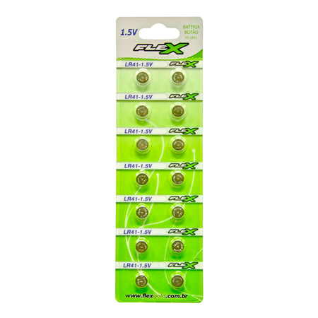 Bateria Botão Lithium LR41 Flex 1.5V - 2 Unidades