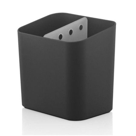 Escorredor de Talheres Pl&aacute;stico Preto OU