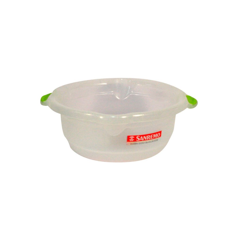 Bacia Hydrus de Plástico Incolor Sanremo 5,2L