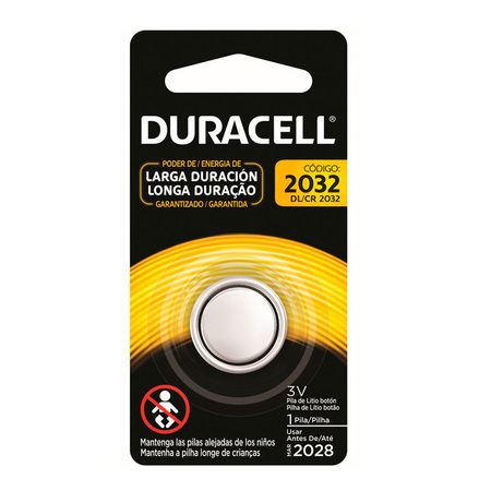 Bateria Botão Lithium CR2032 Duracell 3V