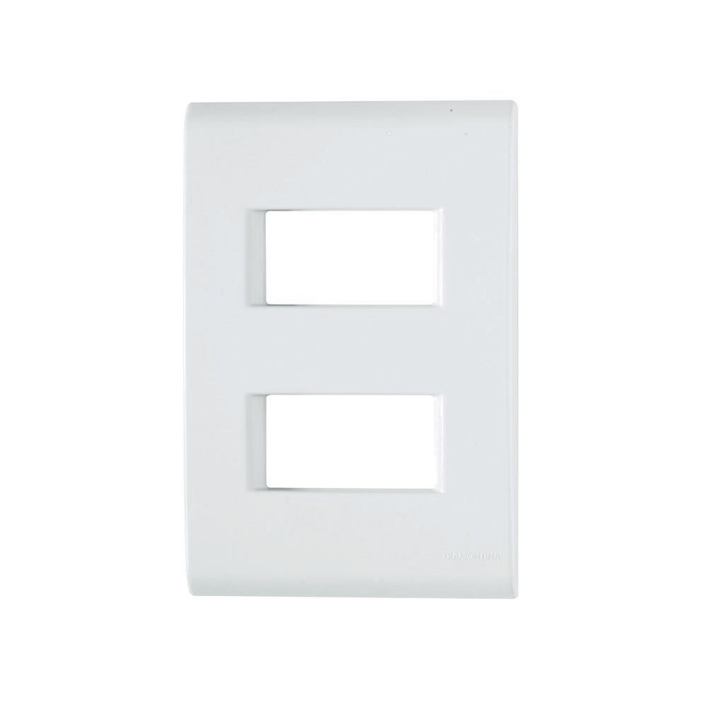Módulo Placa 2 Postos Separados Liz Branco Tramontina 4x2