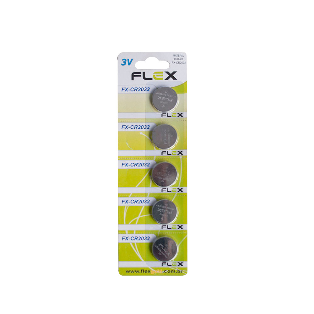 Bateria Botão Lithium CR2032 Flex 3V - 1 Unidade