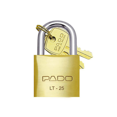 Cadeado de Latão SM Dourado Pado 25mm