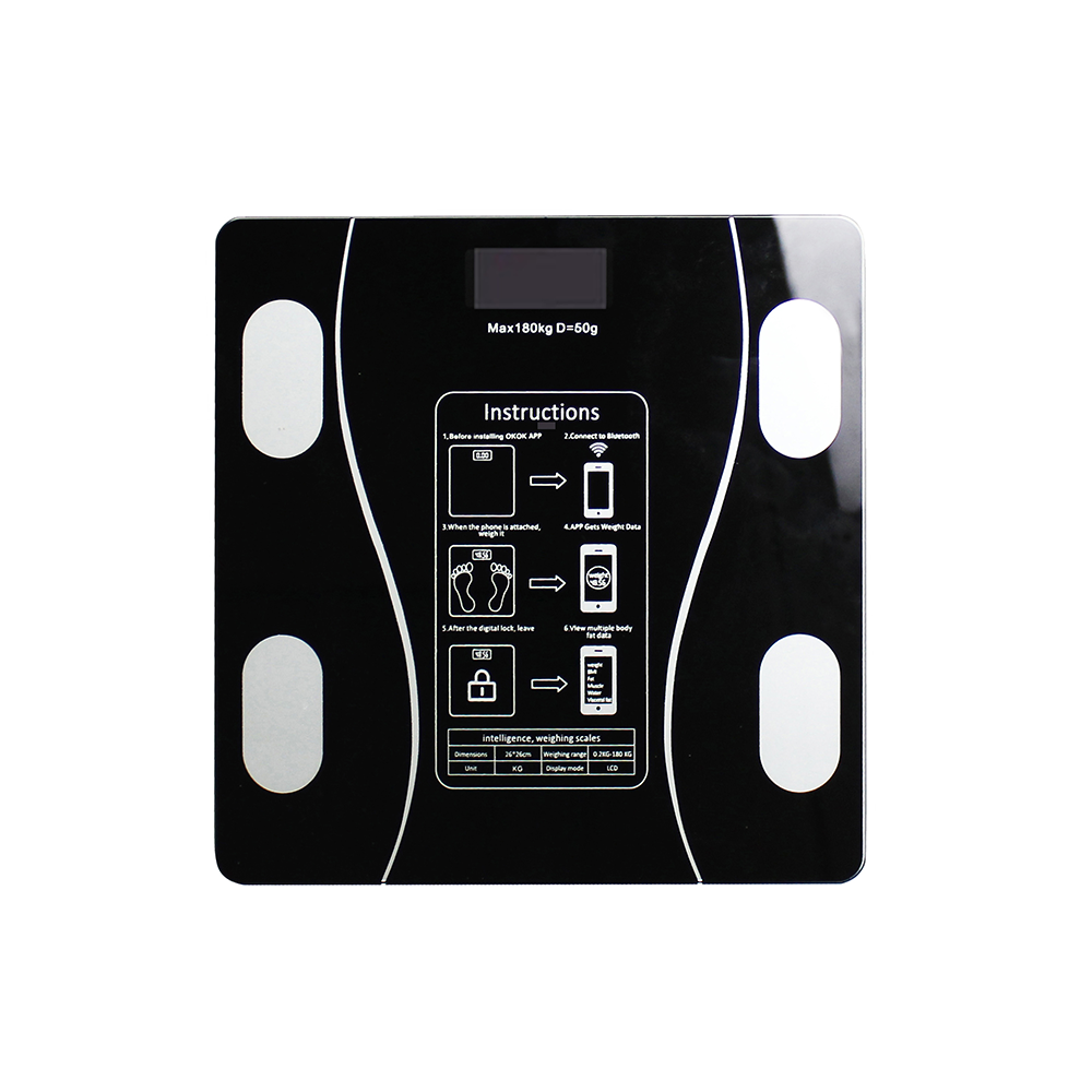 Balança de Banheiro Digital 180kg Preto Conthey