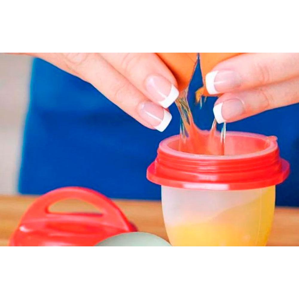Kit com 6 Formas de Silicone para Cozinhar Ovos Uny Gift