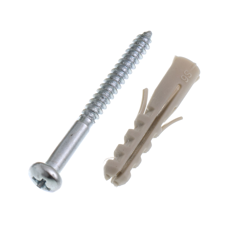 Bucha de Fixação em Nylon com Parafuso Philips 6mm Bemfixa 10 unidades