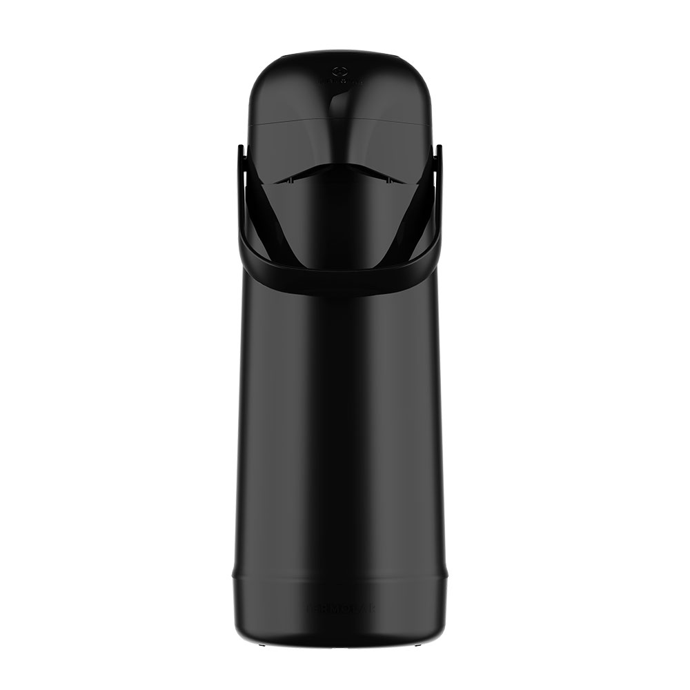 Garrafa Térmica de Plástico Preta de Pressão Magic Pump Termolar 1L