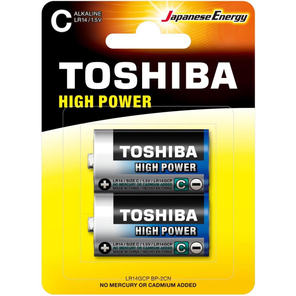 Pilha C Alcalina Toshiba 2 Unidades
