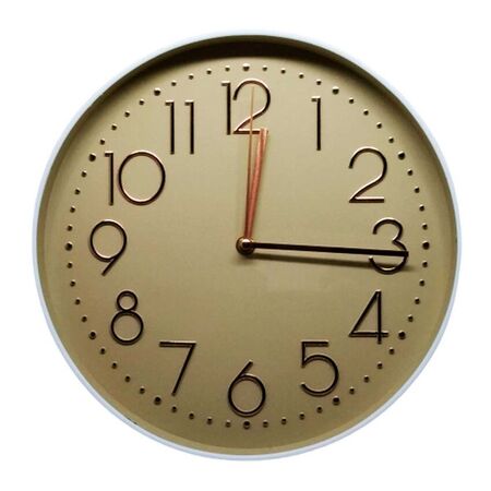 Relógio de Plástico Analógico para Parede 30cm Amigold