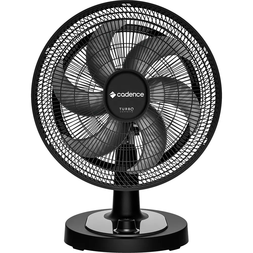Ventilador de Mesa Turbo Conforto Black 42cm Cadence 127v