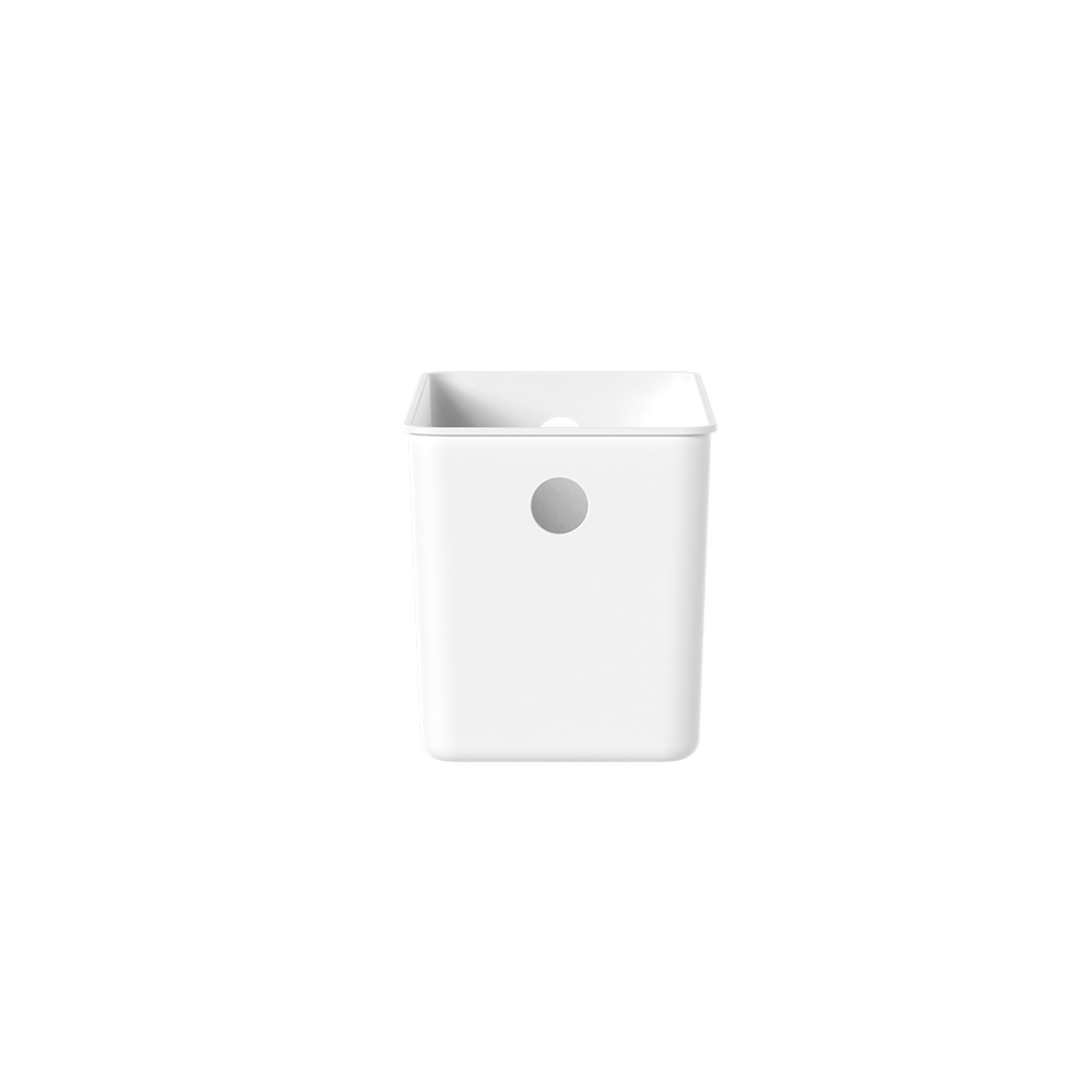 Cesto Organizador 13X12X27cm Branco Plástico Ou