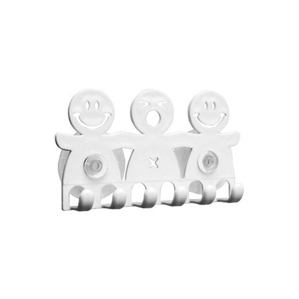 Porta Escova de Dente com Ventosas Branco Daivak