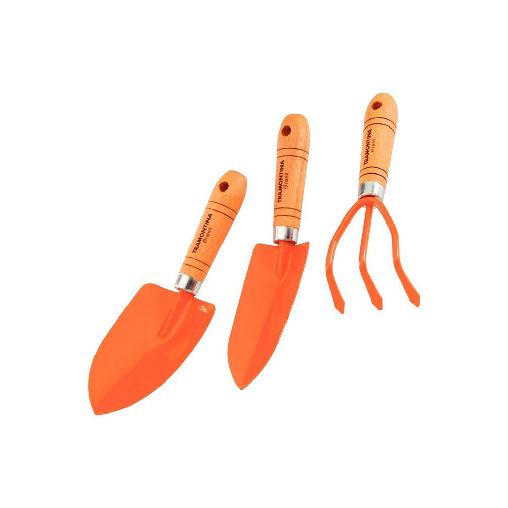 Kit para Jardinagem com Cabo de Madeira Tramontina 3 Peças