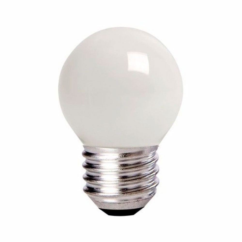 Lâmpada Bolinha Incandescente Leitosa E27 Brasfort 15W - 127V