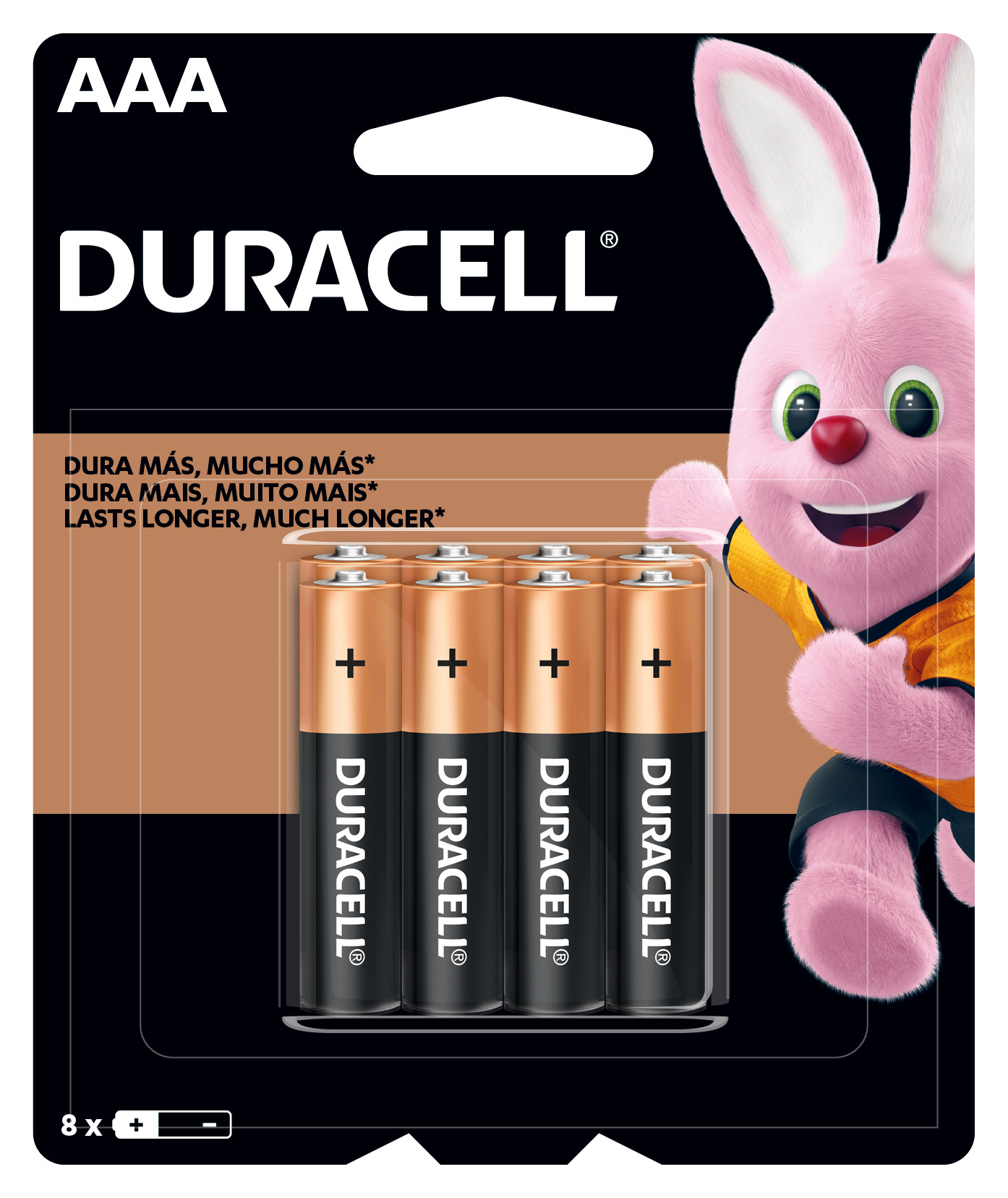 Pilha Alcalina AAA Duracell 8 Unidades