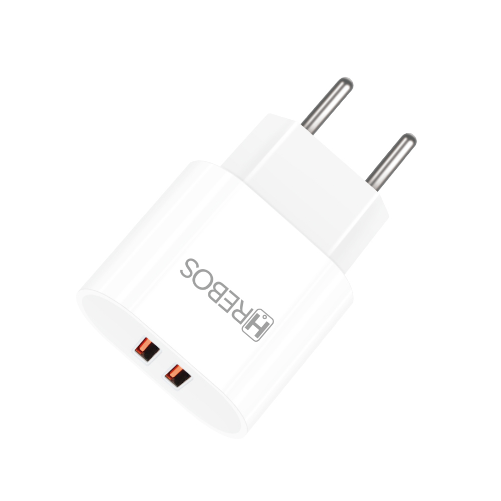 Carregador de Parede 2 Entradas USB 15w Hrebos Bivolt