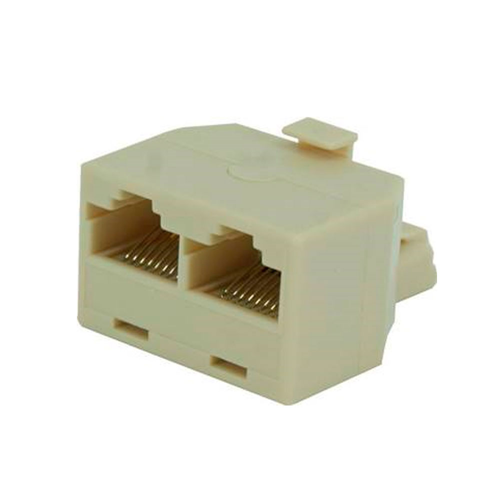 Adaptador rj45 com 2 portas fêmeas e 1 porta macho Speedlan