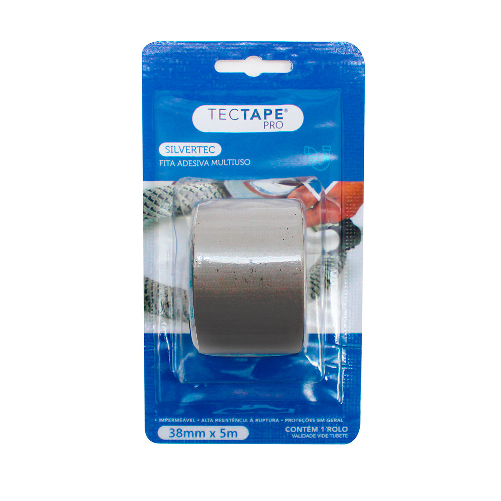 Fita Multiuso Silvertec Prata Tectape 38mmx5m