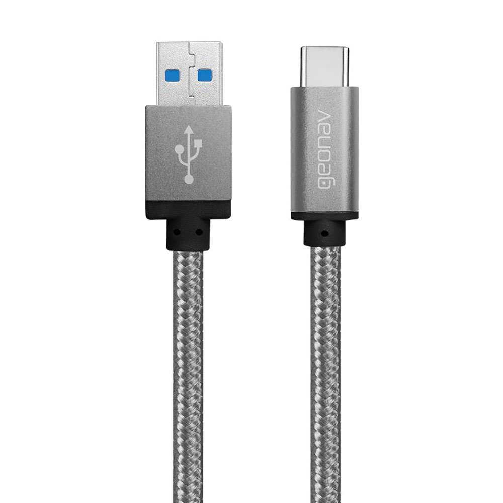 Cabo Transfer&ecirc;ncia de Dados USB-C para USB 3.1 Cinza Geonav 1,5m