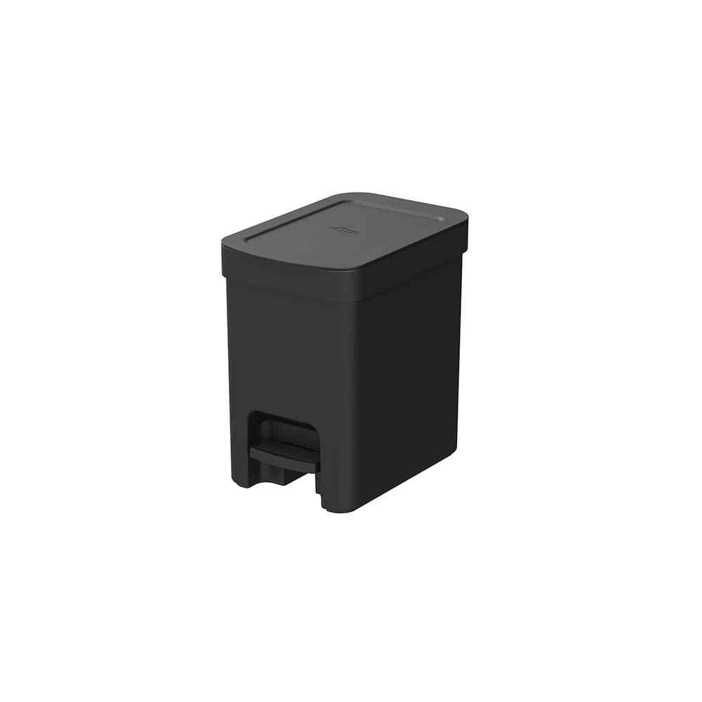 Lixeira de Plástico com Pedal Preta OU 6L