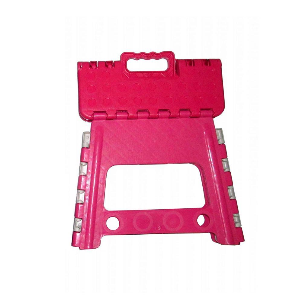 Banqueta Infantil Drobrável de Plástico Rosa Antares 26x32cm