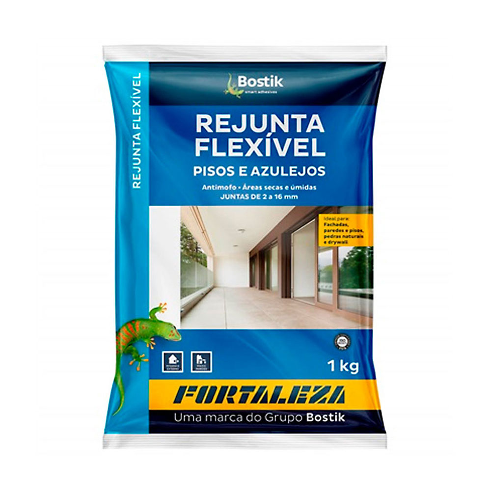Rejunte Flexível Branco Fortaleza 1kg