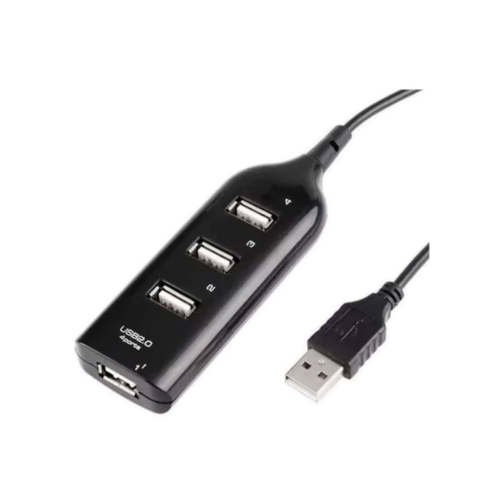 Hub USB-C 2.0 4 Portas Preto XCell