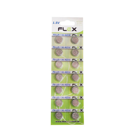 Bateria Botão Alcalina LR1130 Flex 1,5V - 1 Unidade