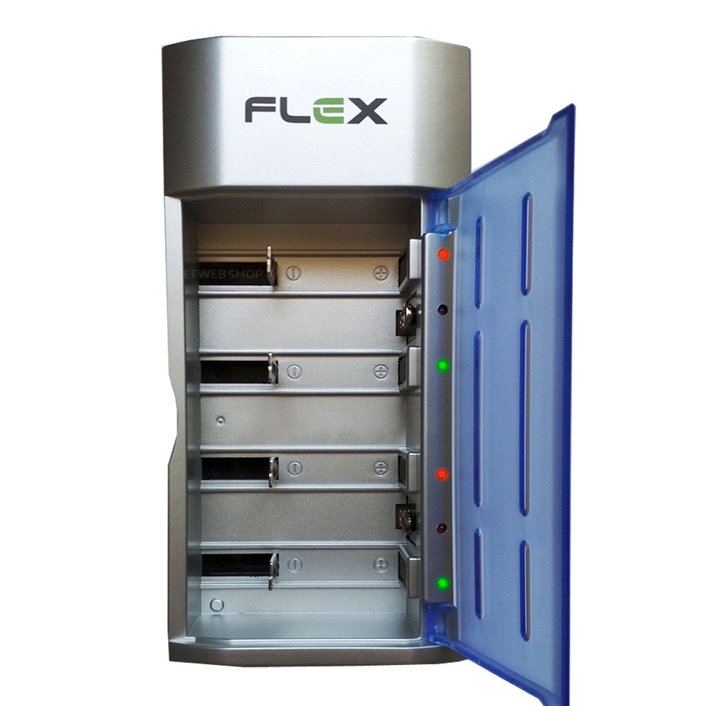 Carregador de Pilhas e baterias Flex Bivolt