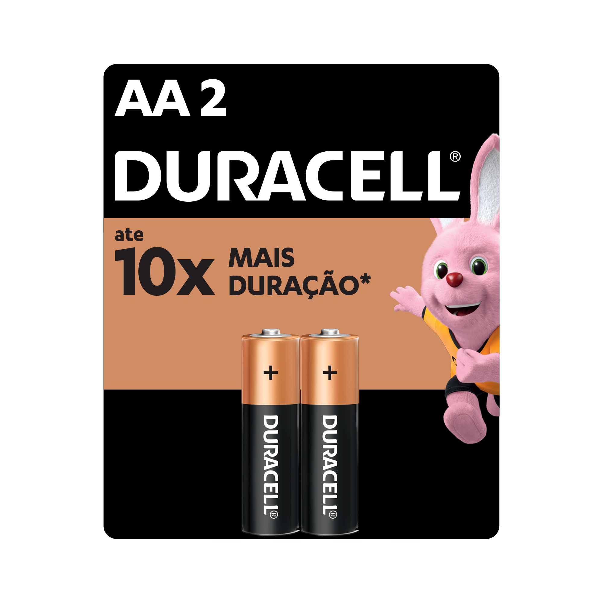 Pilha Alcalina Pequena AA Duralock Duracell 2 Unidades