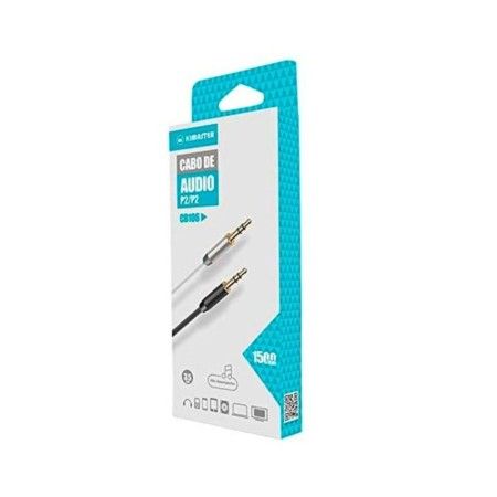 Cabo de Áudio P2 para P2 Preto Kimaster 1,5m