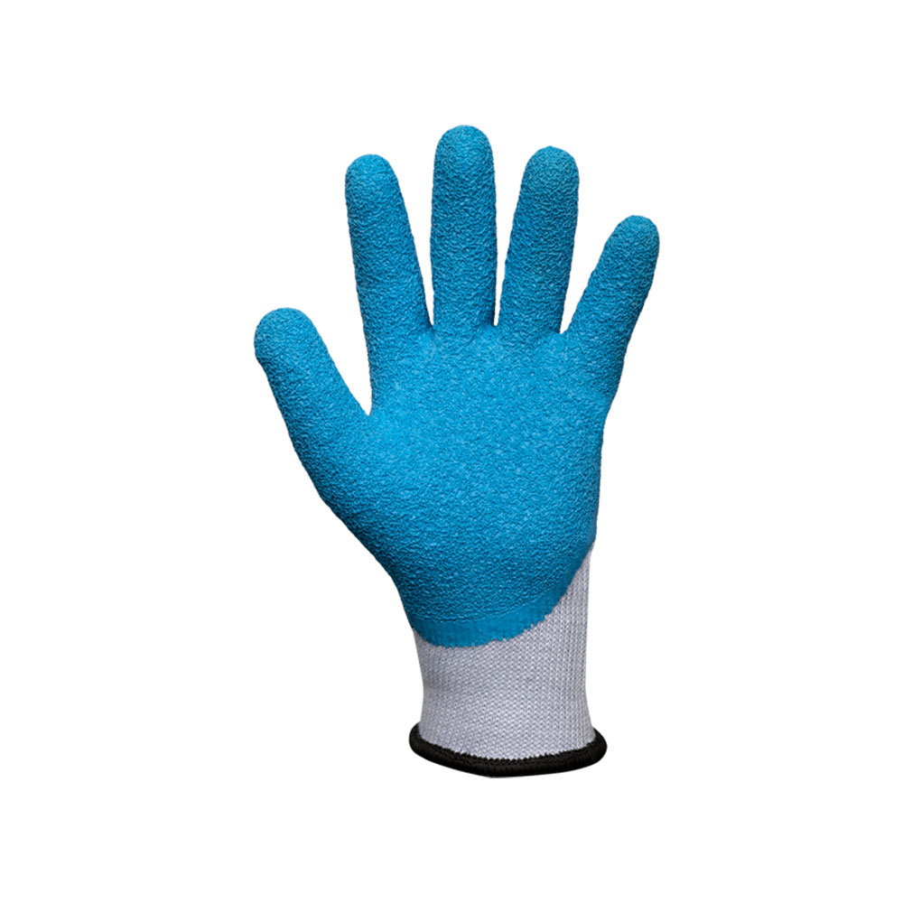 Luva de Proteção de Borracha Cinza com Azul Marluvas