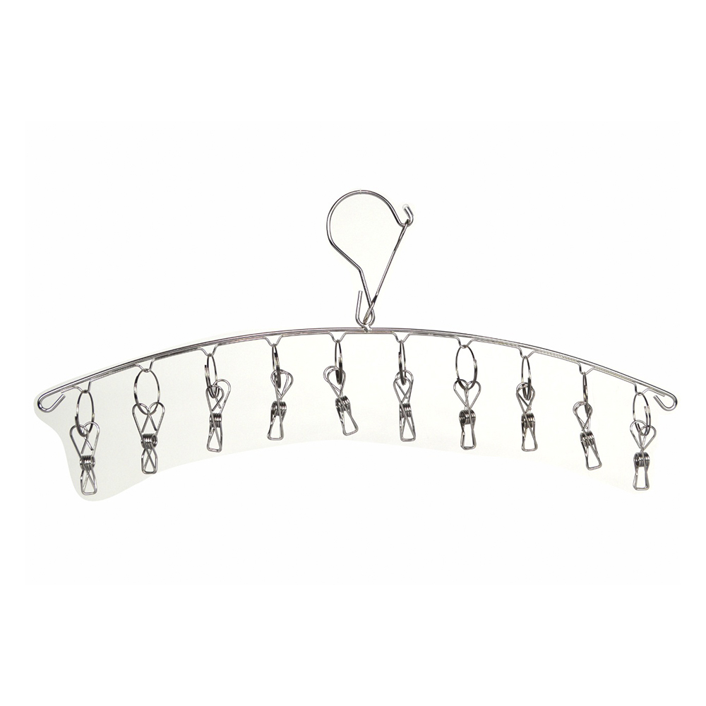 Mini Varal Cabide de Inox com 10 Pregadores Perx