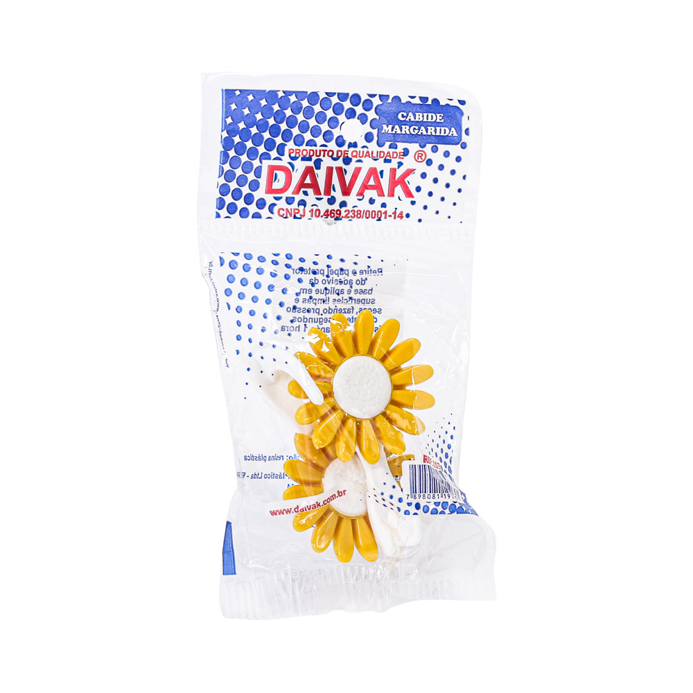 Gancho Adesivo em Formato de Flor Daivak 2 Peças