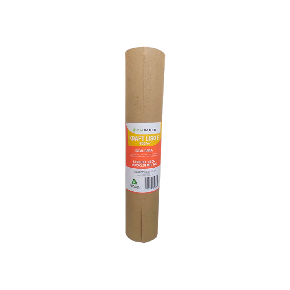 Papel Kraft Liso Onpaper 40cm x 25m