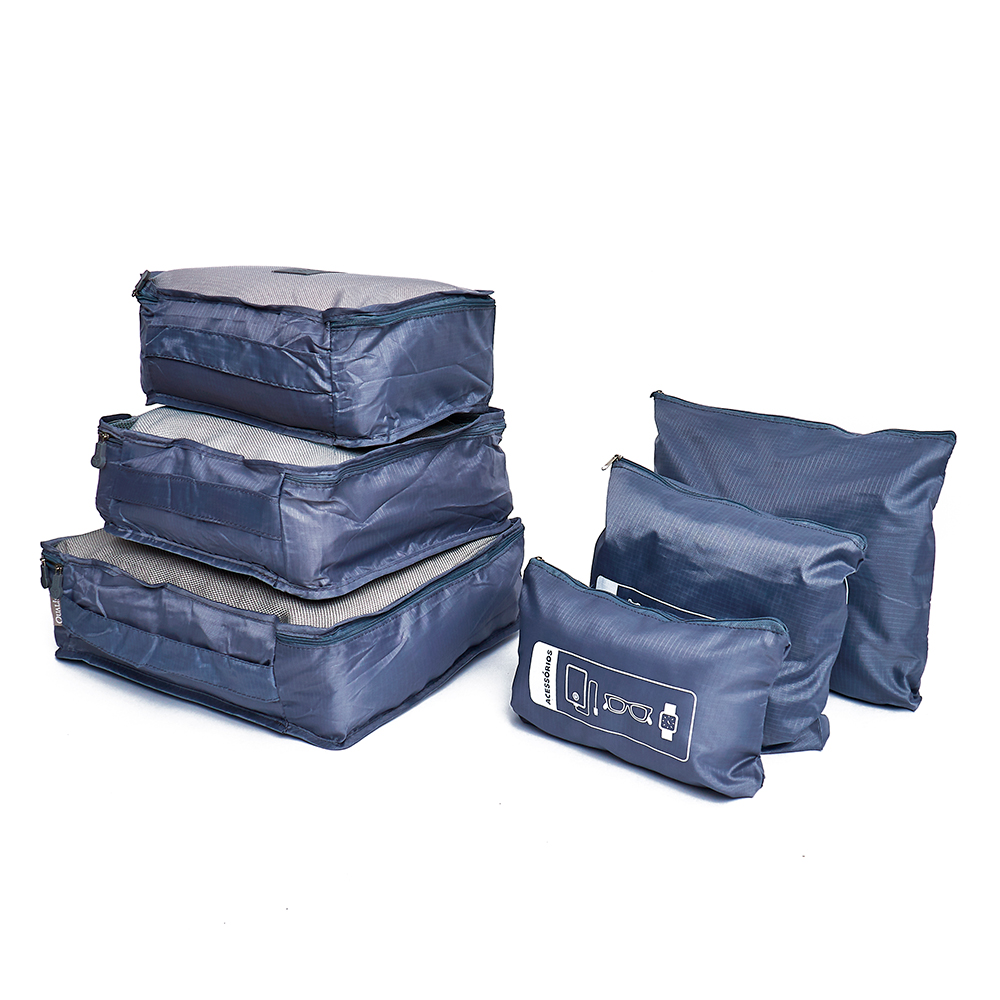 Kit Necessaire para Mala/Viagem Qualis 6 Peças